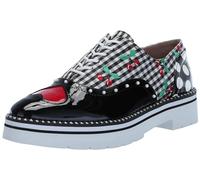 Betsey Johnson Women's Abbott Oxford, Black/White Multi, 6.5 UK
