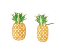 Betsey Johnson Women's Betsey's Backyard Pineapple Stud Earrings