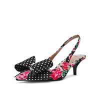 Betsey Johnson Women's Claira Pump, Rose Dot Floral, 8 UK