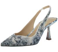 Betsey Johnson Women's Clark Pump, Blue Floral, 4 UK
