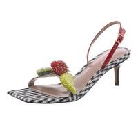 Betsey Johnson Women's Colson Heeled Sandal, Black Multi, 3 UK