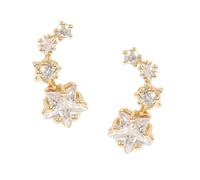 Betsey Johnson Women's Cubic Zirconia Shooting Star Crawlers in Off-White Betsey Johnson Off-White One Size
