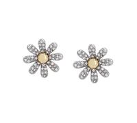 Betsey Johnson Women's Daisy Stud Earrings in Off-White Betsey Johnson Off-White One Size