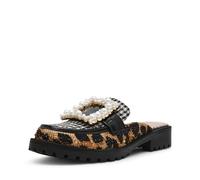 Betsey Johnson Women's Grayce Loafer, Leopard Multi, 4 UK