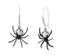 Betsey Johnson Womens Halloween Earrings, One Size, Metal Glass, No Gemstone