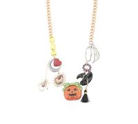 Betsey Johnson Womens Halloween Necklaces, 19.0 Inches, Metal, No Gemstone