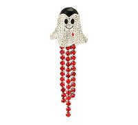 Betsey Johnson Women's Halloween Vampire Ghost Fringe Brooch