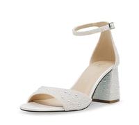 Betsey Johnson Women's Kami Heeled Sandal, Pearl, 4.5 UK