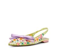 Betsey Johnson Women's Laylah Ballet Flat, Lime Multi, 5.5 UK