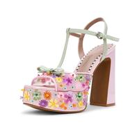 Betsey Johnson womens Melodie, Pink Multi, 8.5