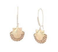 Betsey Johnson Women's Mermaid Jewels Seashell Dangle Earrings