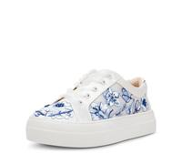 Betsey Johnson Women's Nino Sneaker, White Blue Floral, 6 UK