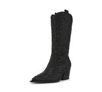 Betsey Johnson Women's Randy Western Boot, Black, 6