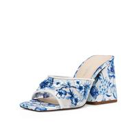 Betsey Johnson Women's Roo Heeled Sandal, Blue Floral, 5.5 UK