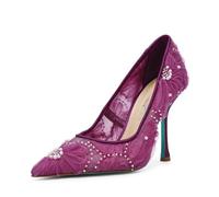 Betsey Johnson Womens Roxie, Oxblood, 8.5