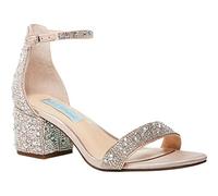 Betsey Johnson Women's SB-MARI Heeled Sandal, Champagne, 6