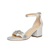 Betsey Johnson Women's Sb-Mel Heeled Sandal, Ivory, 7 UK