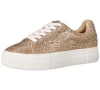 Betsey Johnson Women's SB-SIDNY Sneaker, Light Gold, 9.5