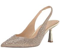 Betsey Johnson Womens SBCLARK Rhinestone Pointed Toe Pumps, Light Gold, 2 UK