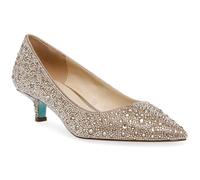 Betsey Johnson Women's Scout Pump, Light Gold, 9.5