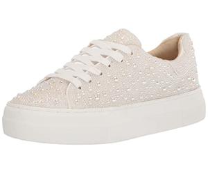 Betsey Johnson Women's Sidny Sneaker, Pearl, 5 UK