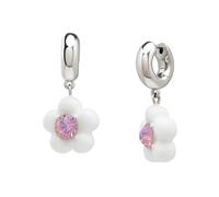 Betsey Johnson Women's Spring Daisy Charm Huggie Earrings