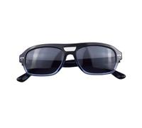 BETSION Black Sunglasses Retro Acetate Rectangle Gangster Gear Sunglasses Men Women, blue