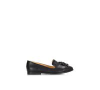 'Betsy' Flat Pointed Toe Tassel Loafer Shoes XY London Black 3