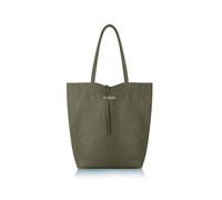 Betsy & Floss "milan' Soft Leathertote Bag In Olive Olive One Size