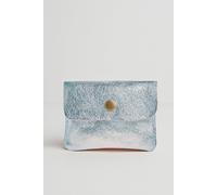 Betsy & Floss Small Leather Purse In Metallic Silver Metallic Silver One Size