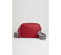 Betsy & Floss 'verona' Crossbody Tassel Bag With Aztec Strap In Red Red