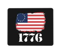 Betsy Ross Flag 1776 American Pride Mouse Mat With Stitched Edges Mouse Pad Portable Mousepad For Computer Pc Home 25X30Cm