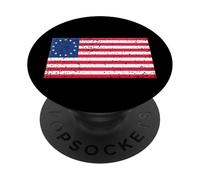 Betsy Ross Flag Shirt - Betsy Ross Flag PopSockets Adhesive PopGrip
