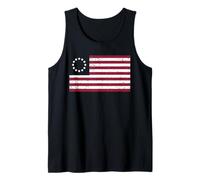 Betsy Ross Flag Shirt - Distressed Betsy Ross American Flag Tank Top