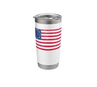 Betsy Ross Flag Shirt - Distressed Betsy Ross Flag Stainless Steel Insulated Tumbler