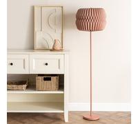 Bett Rust Metal Floor Lamp With Origami Paper Lampshade ValueLights Natural One Size