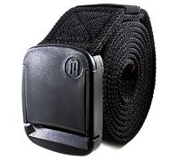 Betta 3.8 cm Wide Elastic Stretch Belt for Men with Ultra Strong Adjustable Buckle, black, M