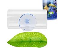 Betta Acrylic Tube - Leaves Pad Betta Fish Resting Tube Acrylic Tube Enrichment - Multifunctional Betta Tunnel Swim Tube Smooth for Shelter Hideaway Betta Spawning