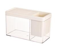 Betta Aquarium - 17.1x8x10.5cm Small Fish Tank | Easy to Carry Transparent Fish Tank | Aquatic Life Tiny Aquarium | Desktop Betta Fish Habitat Container Pet Supplies for Shrimp Gold Fish, Snails