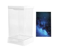 Betta Aquarium - 4.14x4.14x8.08 Inches Aesthetic Design Desktop Aquarium Starter Kit | Mini Aquarrium for Study Room, Workplace, Apartment, Home Decoration