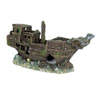 Betta Aquarium Fish Tank Ornament Shipwreck 1Piece