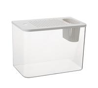 Betta Aquarium - Tabletop Aquarium, Small Decorative Pond | Turtle Tank, Goldfish Aquarium, Fish Bowls, Compact Tank and Design Ideal for Turtle Breeding, Fish Bowl