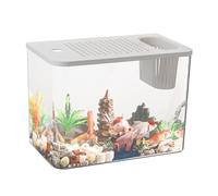 Betta Aquarium Tank, Aquarium Starter Kits Desktop Display Goldfish Turtle Aquarium, Compact Tank Fish Tank for Small Aquariums for Landscaping