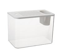 Betta Aquarium Tank - Compact Desktop Display, Transparent Turtle Tank, Small Fish Container | Creatives Modern Design Modern Home Office Aquarium Starter Set For Landscaping Decoration