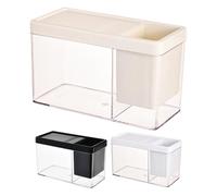 Betta Aquarium Tank - Transparent Mini Fish Bowl | Table Aquarium, 17.1 x 8 x 10.5 cm, Betta Habitat , Container for the Aquatic Ecosystem of Crabs, as Decoration