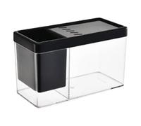 Betta Aquarium - Transparent Mini Tank With Integrated Filtration, Compact Desktop Design For Small Spaces, Includes LED Light And Lid | Complete Habitat Organizer For Shrimp, Betta Fish