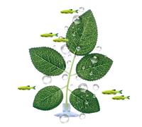 Betta Bed, Betta Suction Cup Leaf Fish Tank Decorations, Realistic Rest Bed for Shrimp Spawning Habitat Playing Guppy Sleeping Enrichment Enclosure