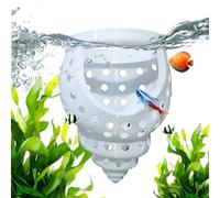 Betta Bed Floating Fish Tank Decoration- 6.8x6.8x8.6cm, Betta Fish Leaf Hammock & Shrimp Cave Resting Spot | Aquarium Shelter For Freshwater FishES, Home, Office, Bedroom & Desktop Tanks