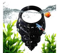 Betta Cave | Floating Small Fish Feeding Rings - Betta Bed Shrimp Cave Resting Spot - for Desktop Home Office Living Room Hotel Pet Store