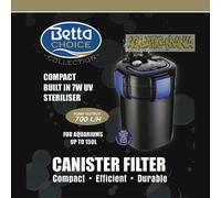 Betta Choice 700 UV Canister Filter for 150Ltr Aquariums